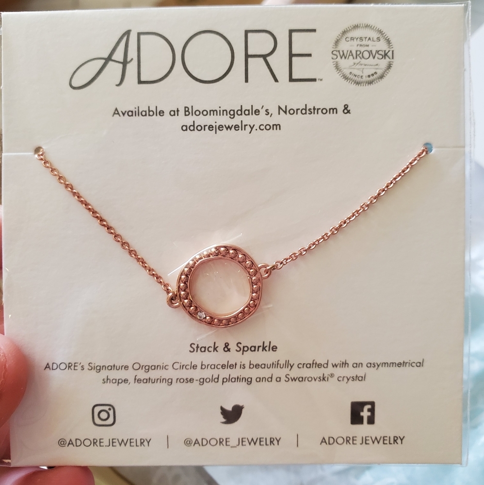 Adore bracelet with Swarovski accent new